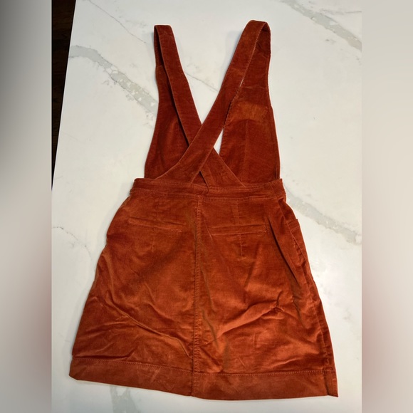 Free People Burn Orange Corduroy Dress - Picture 3 of 4